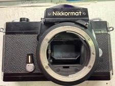 Nikon Nikkormat Black FTN SLR 35mm film camera Dent 