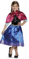 Disney Frozen ANNA Costume Dress Capelette Size 4-6 NWT