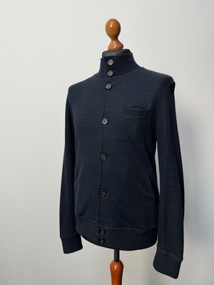 Paolo Pecora Milano men's cotton linen buttons jumper size M p2p 20,1