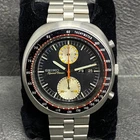 Rare SEIKO UFO Sports Speed Timer Automatic 6138-0011 Black Dial Watch Vintage