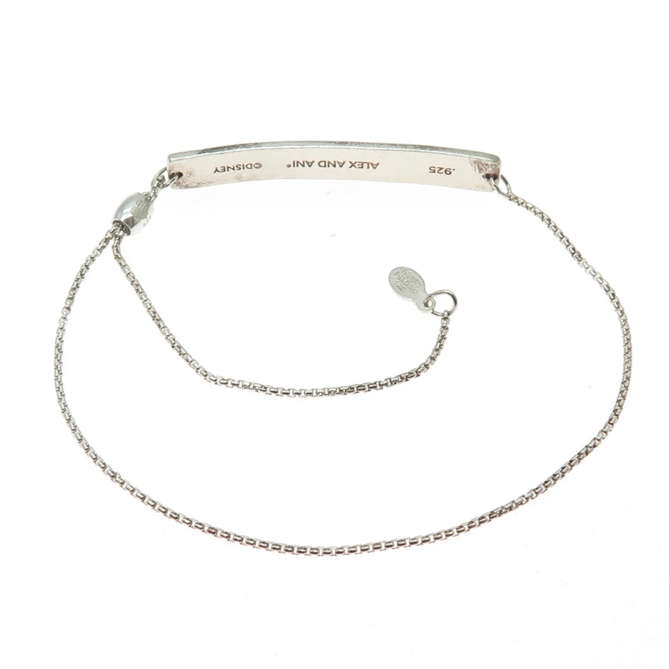 Pulseira ajustável ALEX & ANI DISNEY 925 esmalte esterlina veja o invisível 6-10" - Imagem 4 de 4