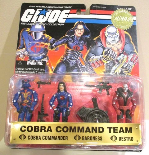 Cobra Command Team Vintage GI Joe Set New 1997 (Cobra Commander) Baroness-Destro
