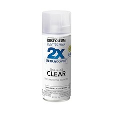 Rust-Oleum 249859 Painter's Touch 2X Ultra Cover Spray Paint, Semi-Gloss Clear ,