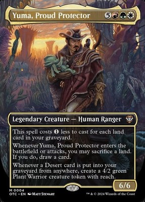x1 Yuma, Proud Protector - Foil - Borderless M MTG Commander: Outlaws of Thunder