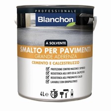 Vernice SMALTO PAVIMENTI Cemento Calcestruzzo BLANCHON 45mq Garage PRONTO USO