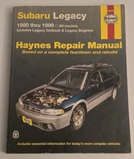 Haynes Subaru Legacy 1990-1999 Automotive Auto Repair Manual Book