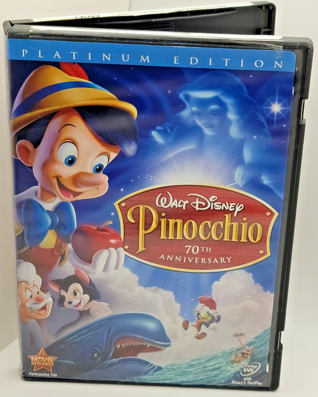 Pinocchio 70th Platinum DVD 2-Disc Set Walt Disney Movie Good Condition