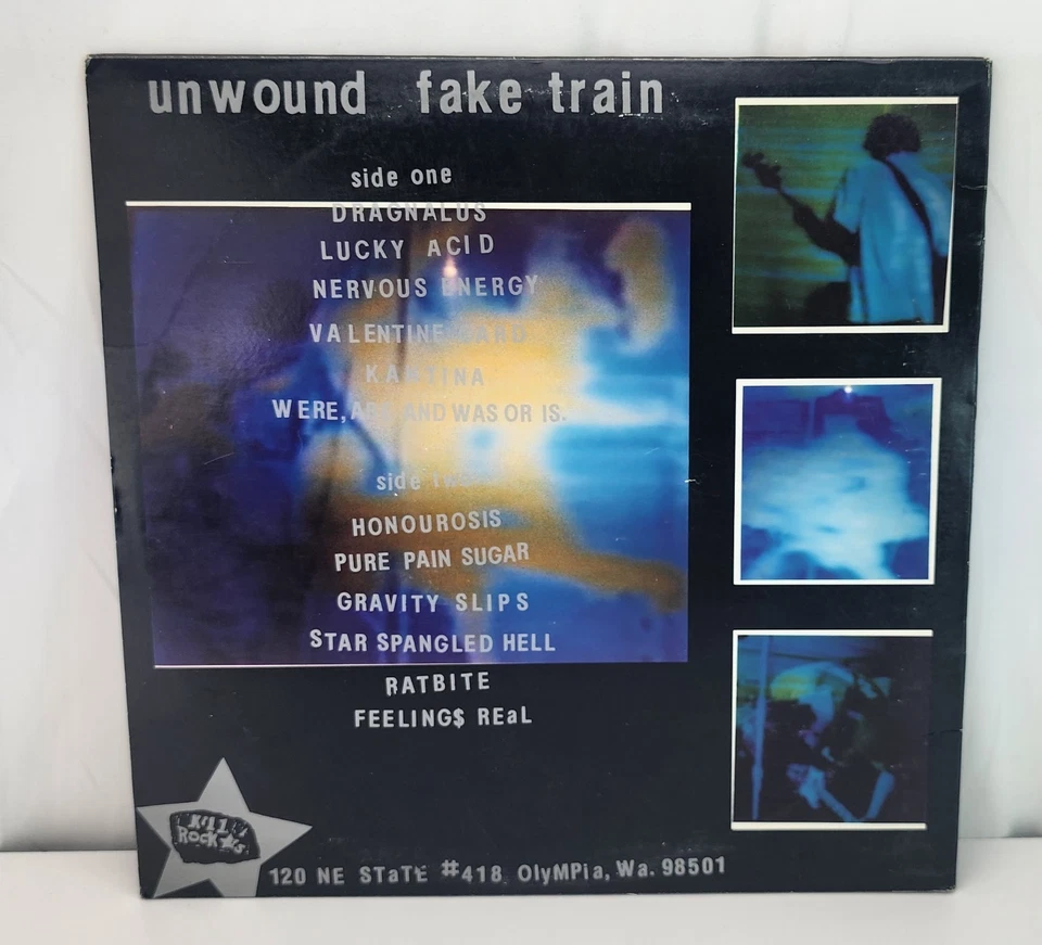 Unwound – Fake Train LP 1st US Press 1993 KILL ROCK STARS No Insert Read - Image 3 of 4