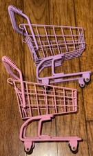 Pink  Purple Mini Shopping Carts 6  