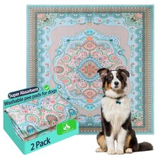 Washable Pee Pads for Dogs, 36"x41" 2 Pack Reusable Puppy Pads Pet Training P...