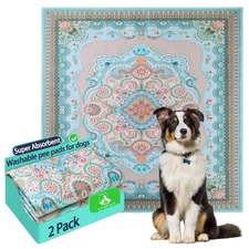 Washable Pee Pads for Dogs, 36"x41" 2 Pack Reusable Puppy Pads Pet Training P...