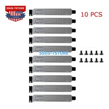 10pcs PCI Slot Cover Hard Steel Mesh Dust Filter Blanking Plate