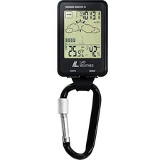LAD WEATHER Outdoor Altimeter Barometer Compass Carabiner Watch Black Digital Sp