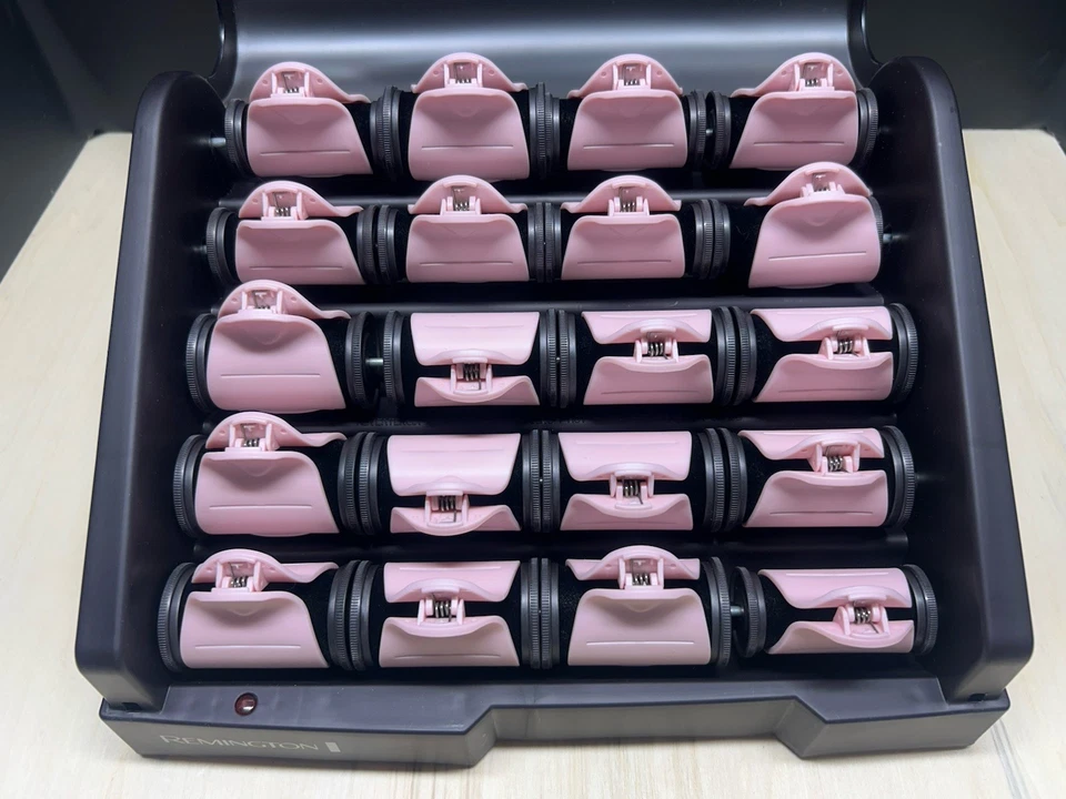 Remington T Studio H9000 Hot Rollers Hair Curlers Pearl Heated Ceramic 20 Clips - Image 3 of 4