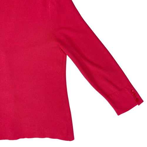 Talbots Cardigan Womens S Dark Pink Classic Academia Smart Casual Preppy Sweater - Picture 7 of 17