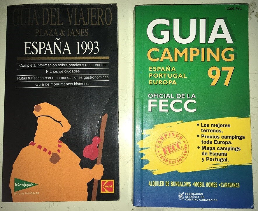 2 Guias: Guia Camping 97 España Portugal Europa -- Guia del Viajero Plaza y Jane
