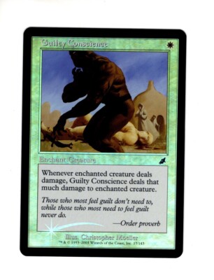 Guilty Conscience Scourge FOIL NM- light clouding MTG Magic the Gathering