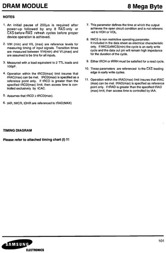 KMM5362003CG-7 Samsung 8MB Simm Fast Page Mode DRAM Module Memory 72-Pin 70n/s - Picture 11 of 12