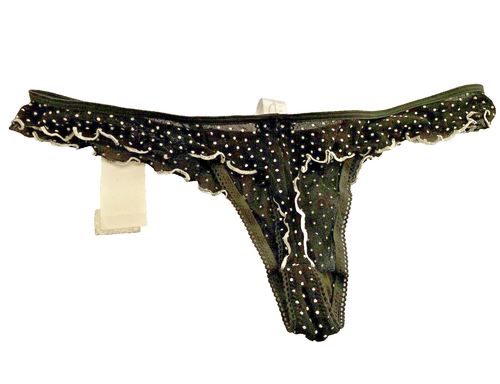 2 G-String Tanga Höschen Gr. L Oscar de la Renta schwarz Jones New York weinrot - Bild 4 von 5