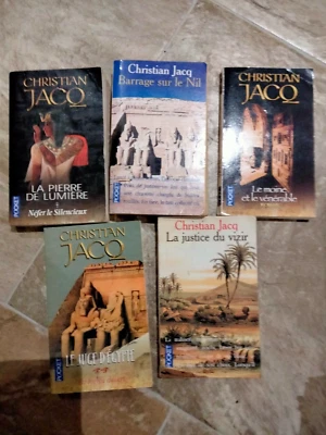 Lot 9 romans poches histoire Egyptologie de Christian JACQ en BE - Photo 1/4