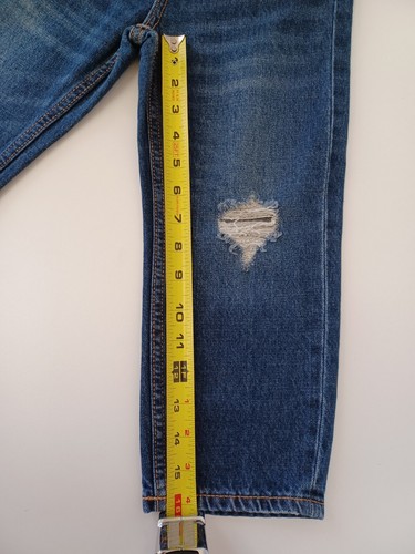 NWT Old Navy Slouchy Straight High Rise Medium Wash Blue Jeans Girls Size 6 - Picture 7 of 11