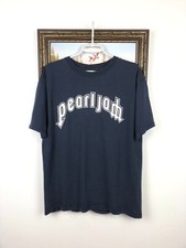 Vintage Anvil Pearl Jam Band Tee Over Print Center Logo Shirt Mens Rare Hype M
