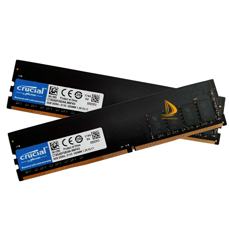 Crucial 2x 8GB 1RX8 PC4-133P DDR4 17000Mhz 288Pin UDIMM Desktop Memory RAM - Image 3 of 4