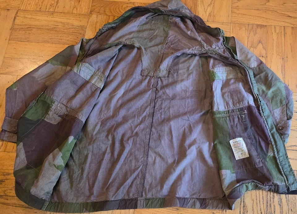 二战法国印度 47/53 英国英语防风迷彩 SMOCK TAGGED & ZIPPERED — 第 4/4 张图片
