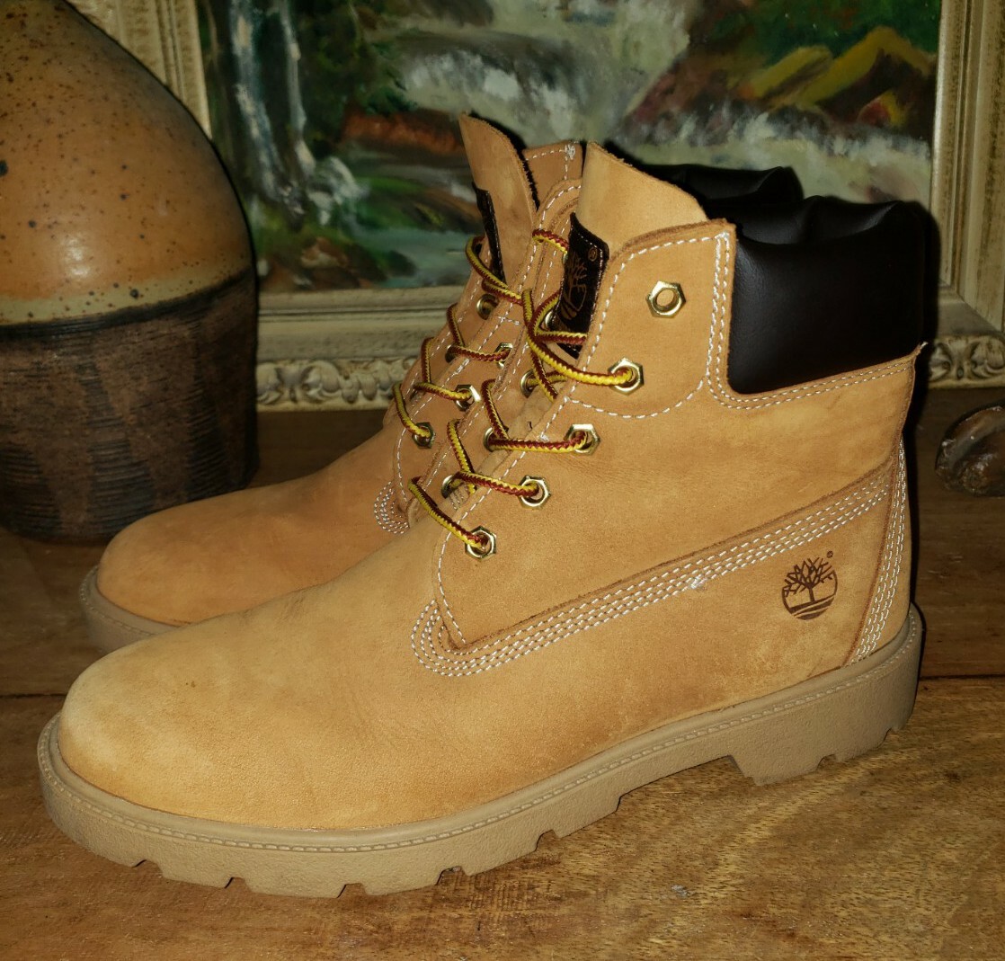 Timberland Nubuck Tan Brown Work Boots Men display picture 1