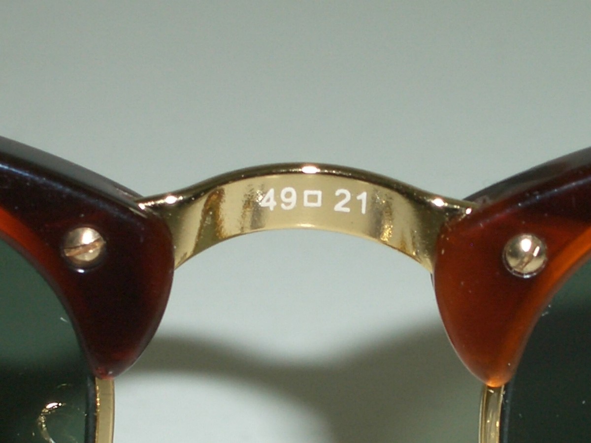 49[]21 RAY BAN RB3016 W0366 TORTOISE/GOLD COMBO G15 UV CLUBMASTER
