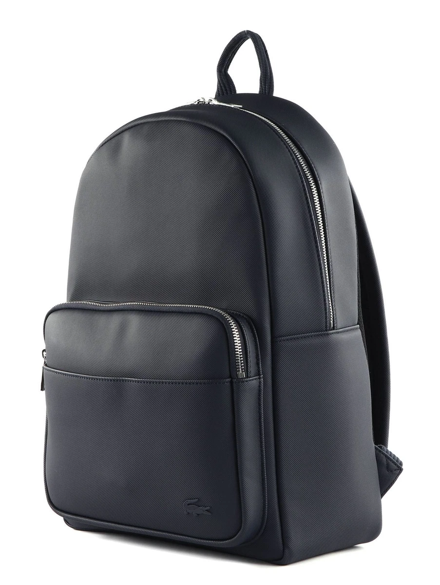 Lacoste leather backpack sale