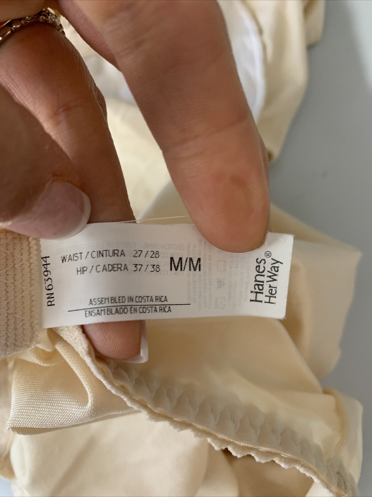 LOT OF 2 Hanes Her Way Beige Satin Girdle Shaper Panty 0500 VTG