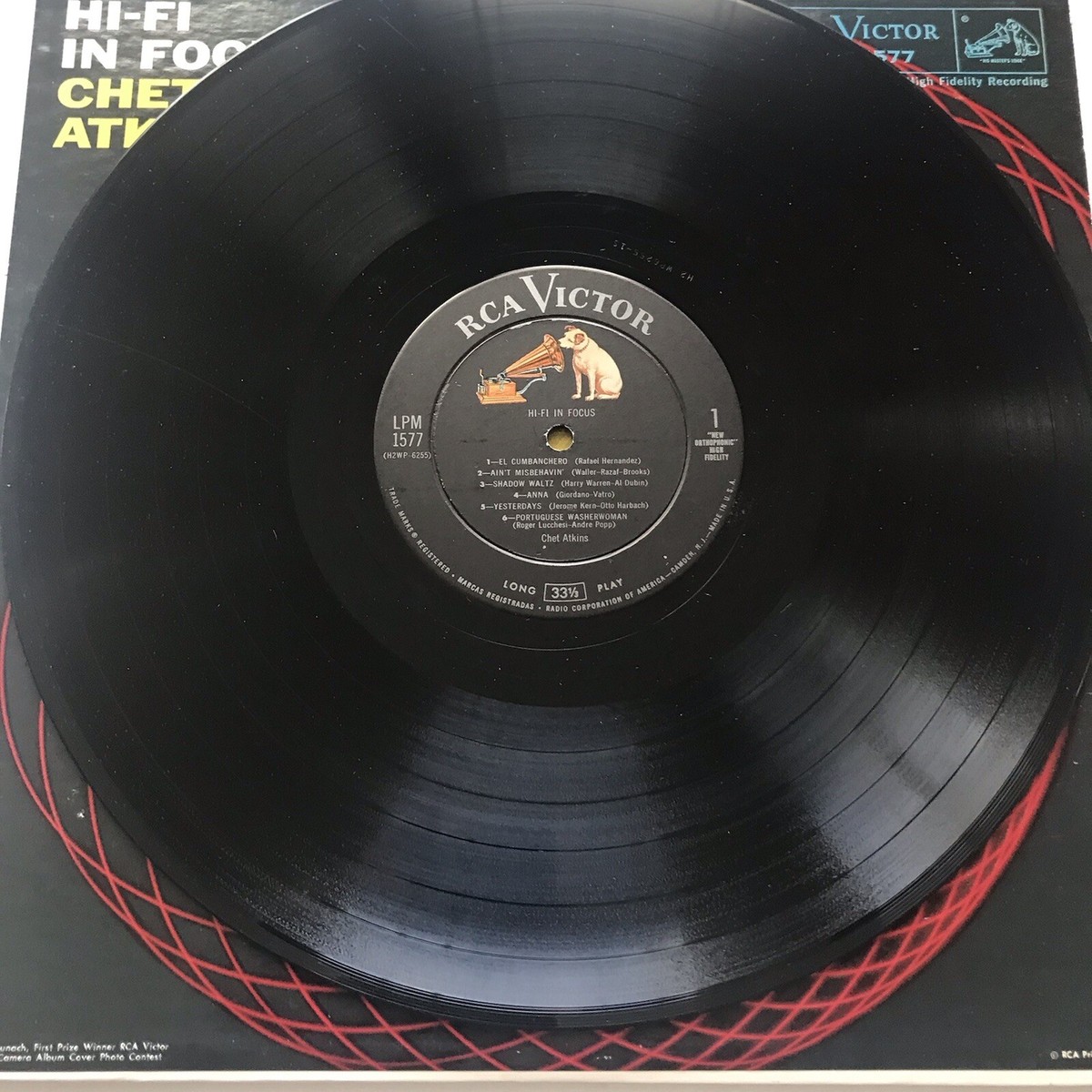 Chet Atkins Hi- Fi in Focus MONO RCA Victor LPM1577 1957 VG VG