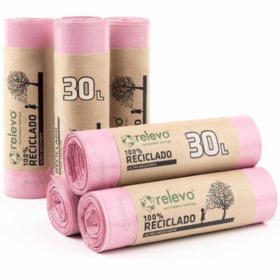 100% Recycled Scented Garbage Bag Relief 30 Liters 90 Unit