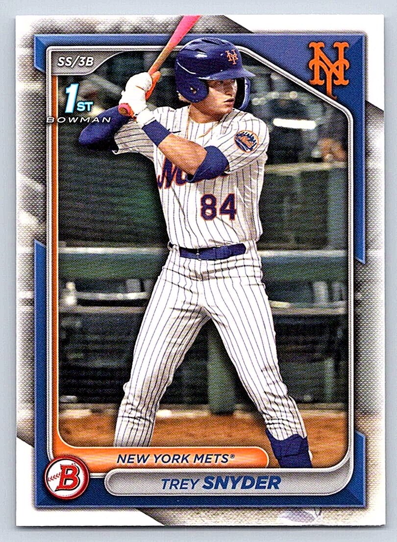 TREY SNYDER METS  RC 1st card  2024 BOWMAN DRAFT #BD-138