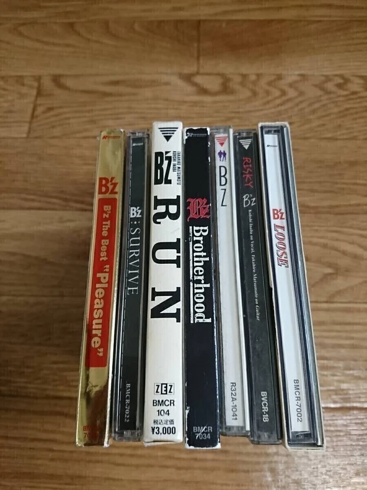 B'z Japan CD SET x7  [Pleasure] [B'z] [RUN]   etc. Album set（Used item）S07866 - Image 2 of 4