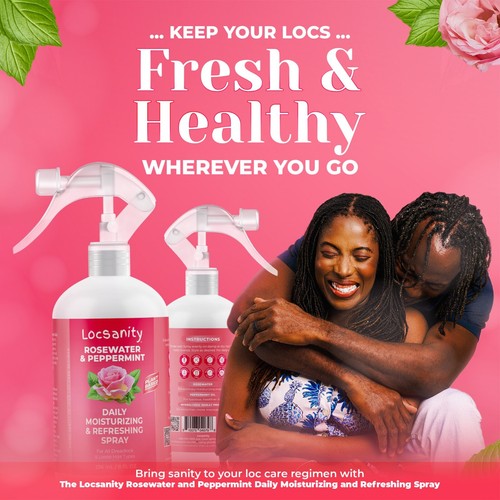 Locsanity Rosewater & Peppermint Moisturizing Spray for Locs - Picture 25 of 52