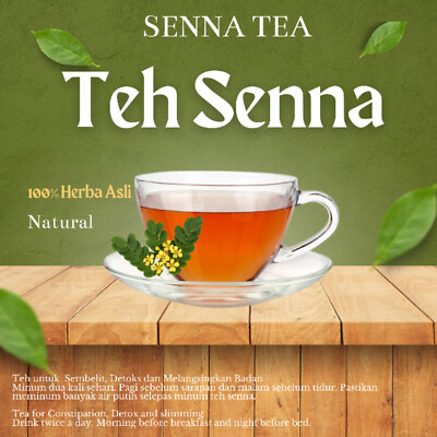 2X  Sanna Senna Leaf Tea Gread A 100% Natural Detox & Slimming Tea - (2x15s) 30s