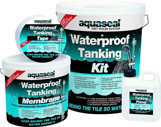 Everbuild EVBAQSKIT45 4.5m² Aquaseal Waterproof Tanking System Kit