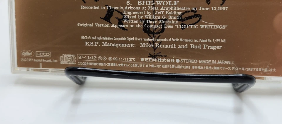 Megadeth Live Trax CD Complete with case & booklet 1997 Capitol JAPAN RELEASE - Imagem 3 de 4