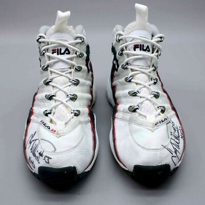 FILA Jayson Williams #55 Nets Autographed Game Worn Signed 