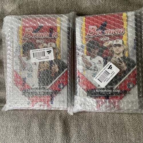 (2) 2023 Bowman Baseball Hobby Boxes 24 Factory Sealed 1 Auto Lot of Two IN HAND