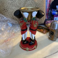 PartyLite Toy Soldier Christmas Taper Candle Holder 6"