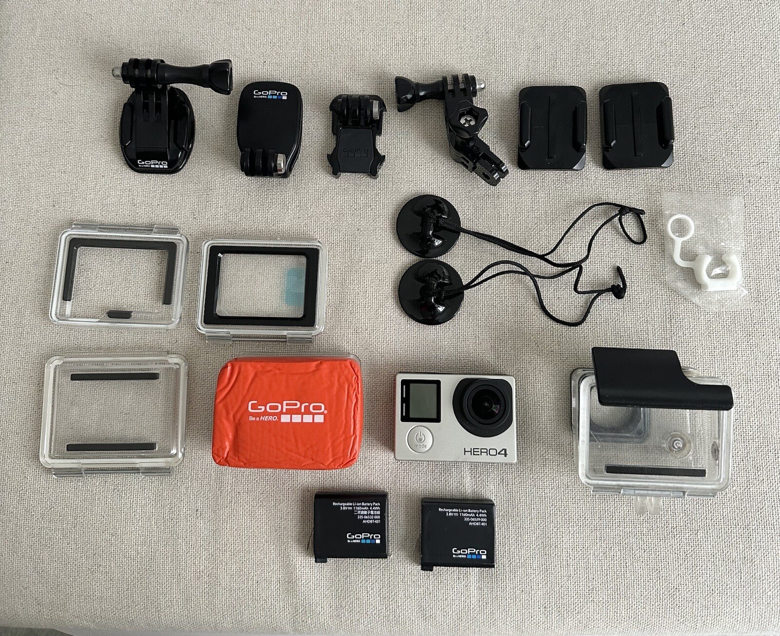 GoPro HERO 4 Silver Action Camera Bundle with Mounts Harnesses and Accessories-image