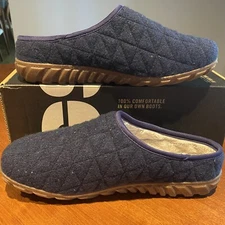 Bogs Snow Day II Slip Cozy Slipper - Dark Blue Size 10 New In Box 78889