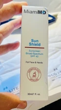 MiamiMD Sun Shield - Sunscreen Broad Spectrum - SPF 40 (30ml./1 fl. oz.) - NEW!