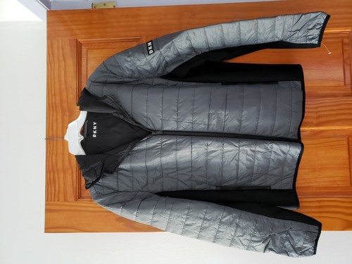 DKNY MEN'S INSULATED PUFFER JACKET SIZE MEDIUM GRAY NWT - Picture 6 of 6