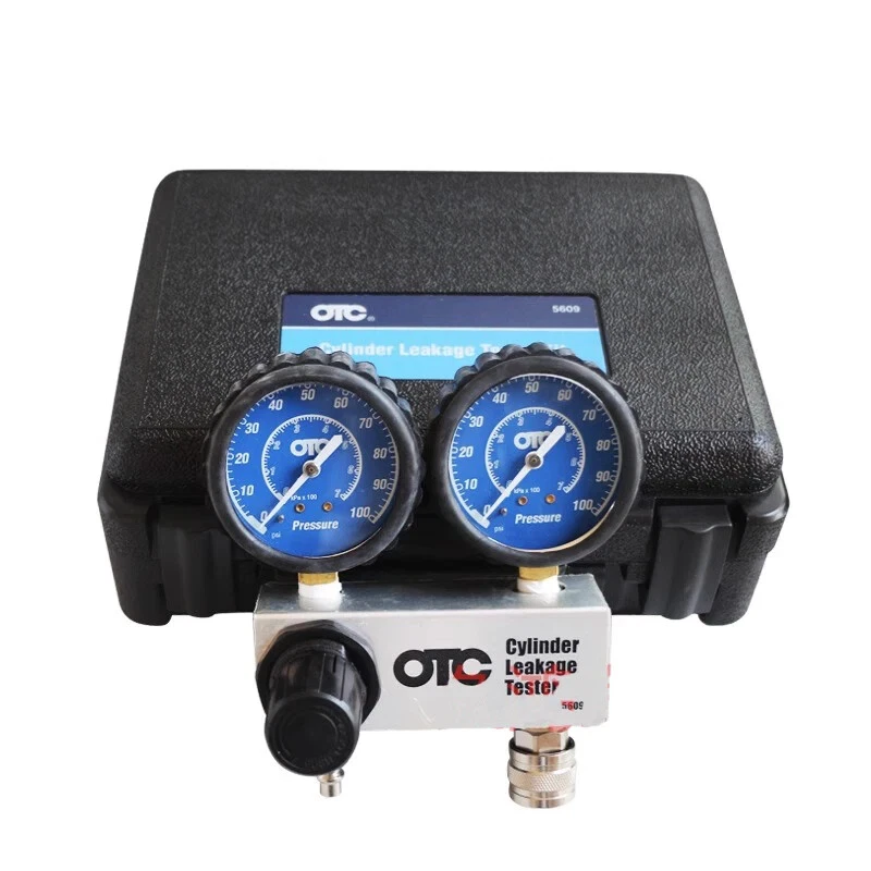 Dual 2-1/2" Gauges Cylinder Leakage Down Tester Kit OTC 5609C Leakdown Tester - Image 3 of 4