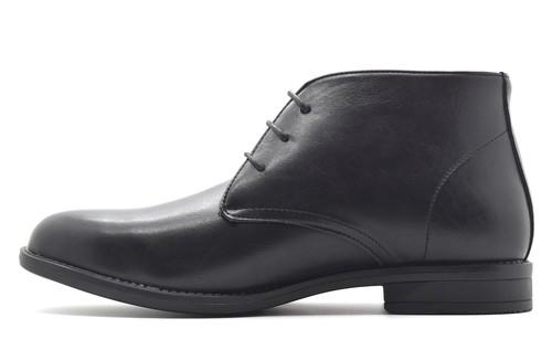 BOTAS DE HOMBRE DE CUERO SINTÉTICO CON CORDONES VESTIDO DESIERTO FORMAL TOBILLO ZAPATOS DE OFICINA INTELIGENTES TALLA - Imagen 6 de 15