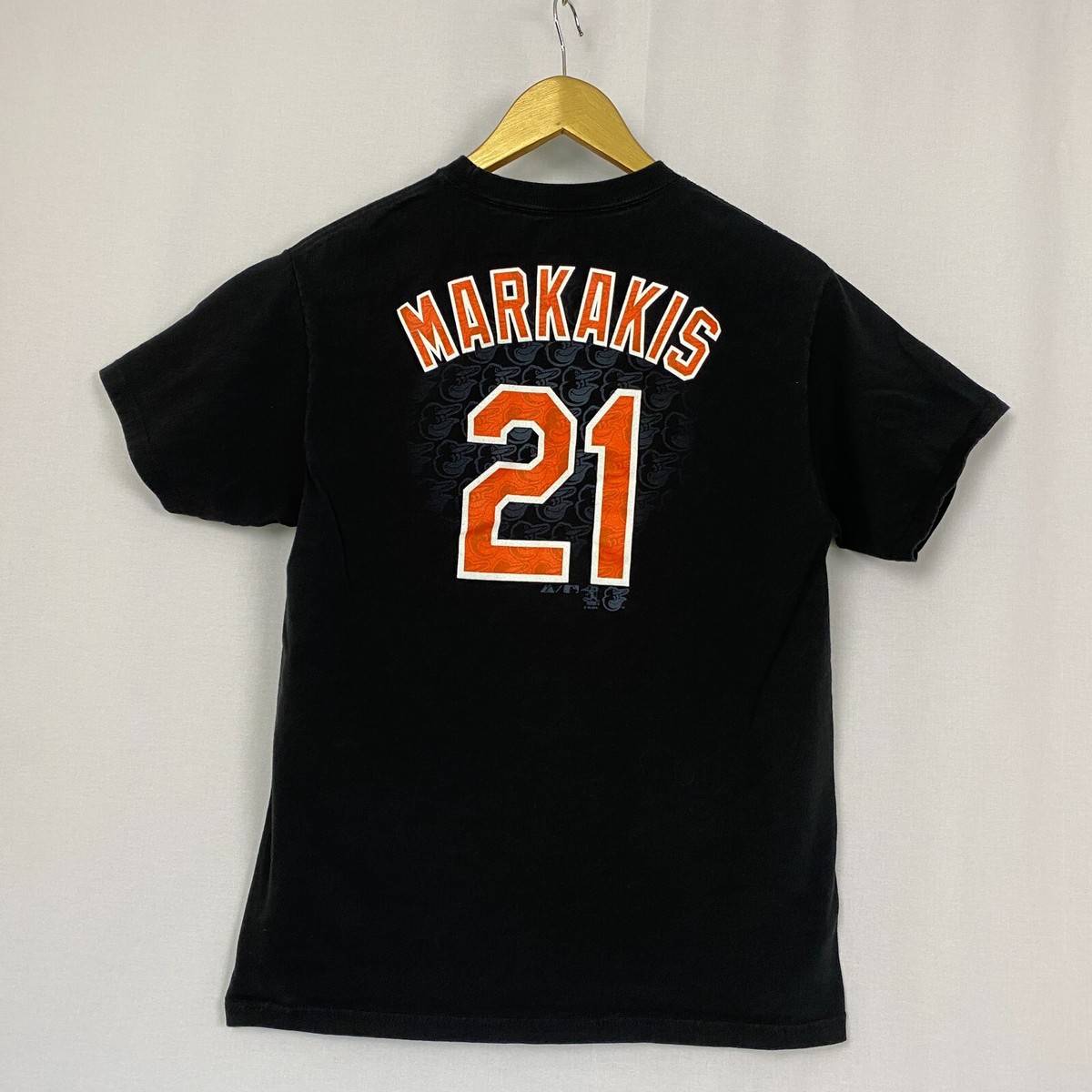 希少！Orioles majestic MLB オリオールズ　MARKAKIS Vintage Majestic Baltimore Orioles Nick Markakis Jersey Mens
